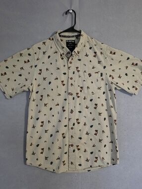Kavu Mens Sasquatch Juan Short Sleeve Button Down Shirt Size Small